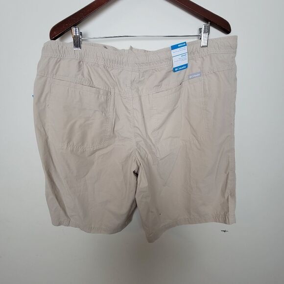 Columbia Palmdale 10" inch Shorts Khaki Men 42 Waist - Picture 2 of 5